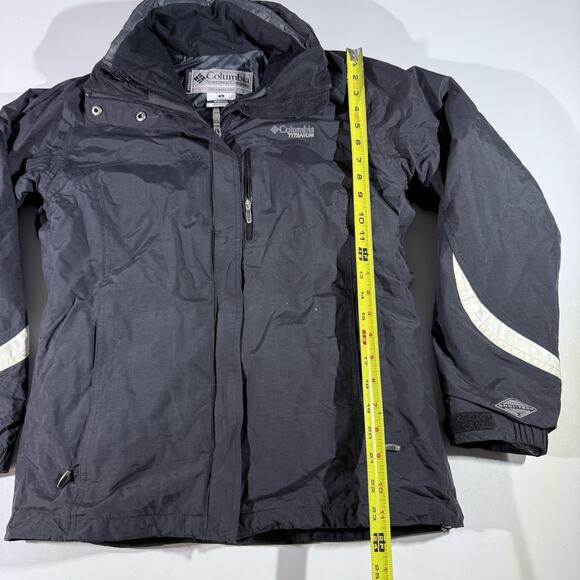 Columbia Titanium Women’s Interchange 3-in-1 Jacket Small Black Omni-Shield - Picture 11 of 13